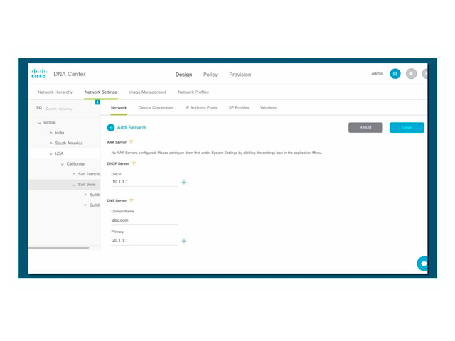 Центр управления сетью Cisco DNA